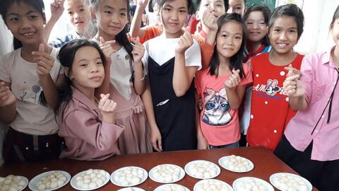 Tết Hàn thực 2019 của học sinh khối 3, 4, 5.